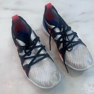 Adidas by Stella McCartney Silver and Black Athletic Shoes
